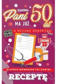 Karnet Urodzinowy z receptą 50 JCX-050