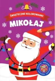 Świąteczne kolorowanki. Mikołaj