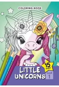 Kolorowanka A5 15 obrazków Małe jednorożce 1