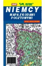 Niemcy 1:1 000 000 mapa z kodami pocztowymi