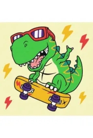 Malowanie po numerach - Fajny dinozaur Kids 25x25cm