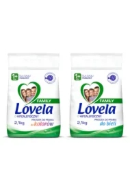 Family Hipoalergiczny proszek do prania do bieli + Hipoalergiczny proszek do prania do kolorów Zestaw