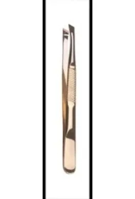 Pęseta skośna złota