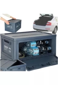 Organizer do bagażnika samochodowy pudełko skrzynka składana 25l granatowa