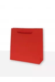 Torebka prezentowa jednobarwna CD czerwona