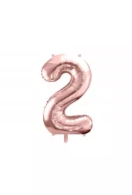 Balon foliowy 2 różowe złoto