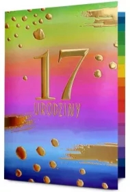 Karnet Urodziny 17 HM200-3196