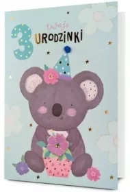 Karnet B6 Urodziny 3