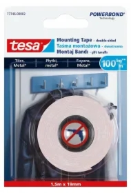 Taśma dwustronna powerbond 1,5m x 19mm do płytek