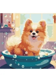 Malowanie po numerach - Mały puszysty