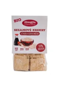 Krakersy z sezamem i sosem sojowym