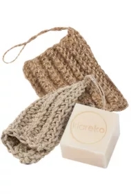 Zestaw Przyjaciele zmywania (myjka z lnu + myjka z juty + GARmydło)