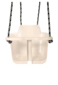 Huśtawka dziecięca ze sznurkami soft neutral