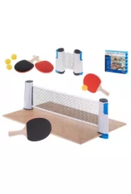 Zestaw do tenisa stołowego paletki + siatka do ping ponga rozsuwana