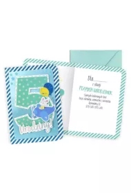 Karnet B6 Urodziny 5 chłopiec