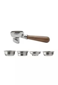 PLA582W Portafiltr 58mm z podwójną wylewką i drewnianą rączką