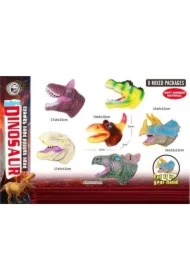 Pacynka głowa dinozaura z miękkiej gumy MIX