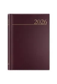 Kalendarz 2026 A5 dzienny Madrid brązowy