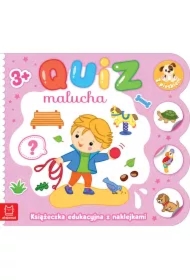Quiz malucha. Książeczka edukacyjna z naklejkami z pieskiem 3+