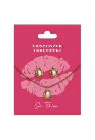 Zestaw biżuterii pozłacany na Walentynki