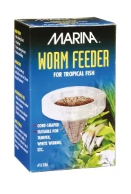 Karmnik okrągły, na żywy i mrożony pokarm, do akwarium, 7 x 5 x 8cm