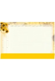 Terminarz-Planer B3 z listwą 2026 Słoneczniki