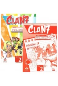 Clan 7 con Hola, amigos! 2. Podręcznik i zeszyt ćwiczeń do języka hiszpańskiego