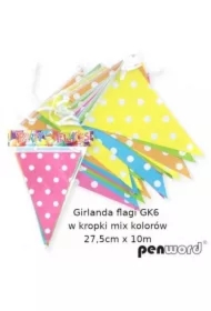 Girlanda flagi w kropki