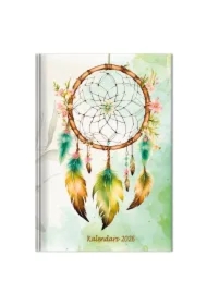 Kalendarz 2026 tygodniowy A5 Łapacz zielony SK1