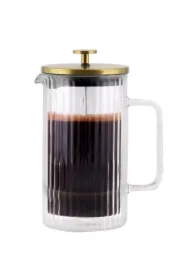 Zaparzacz do kawy i herbaty z podwójną ścianką Tulip złoty mat 0664