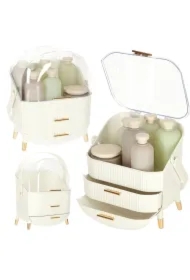 Szkatułka organizer na kosmetyki szafka biała