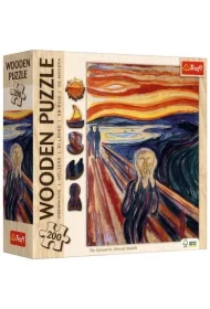 Puzzle drewniane 200 el. Krzyk
