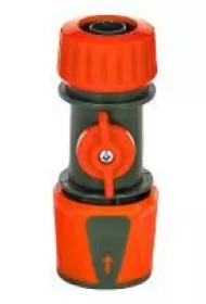 Szybkozłącze do węża ogrodowego 1/2" guma z zaworem