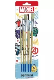 Pędzelki z naturalnego włosia Avengers 5 szt