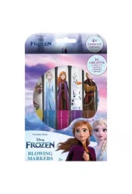 Markery dmuchane Frozen 6 sztuk + szablony