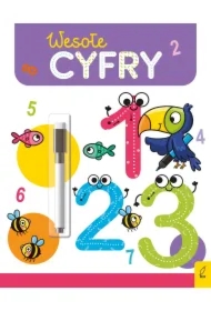 Wesoła nauka. Wesołe cyfry. Flamaster suchościeralny