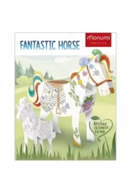 Cube head. Koń. Złóż i pokoloruj