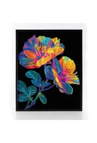 Haft diamentowy - Adults Flocked Neon Floral