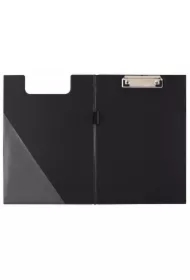 Deska A5 PVC z klipem i okładką czarna