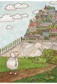 Pocztówka z kolorowanką Nie zawali się dom