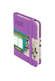 Kalendarz 2026 A7 Awangarda TDW fioletowy