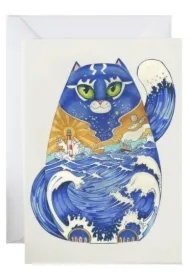 Karnet A163 B6 + koperta Kot i statek