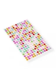 Perełki samoprzylepne kolorowe 6mm