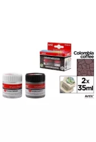 Farba akrylowa kawowy 35ml + środek tworzący