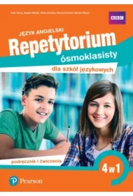 Repetytorium ósmoklasisty dla szkół językowych. Język angielski. 4 w 1. Podręcznik i ćwiczenia