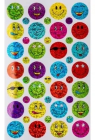 Naklejki papierowe 46 szt