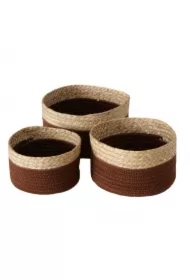 Komplet koszy jutowych Len Brown