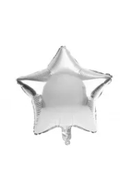 Balon foliowy gwiazda srebrny