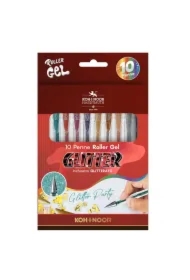 Długopisy żelowe brokat 10 kolorów