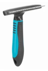 Zgrzebło przeciw kołtunieniu, z długim włosiem z zaokrąglonymi zębami 2 cm. 10 x 15 cm